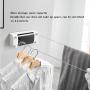 ZYH-Shelf Retractable Clothes Line, Wall Mounted Clothes Hanger Dryer Hanger Clothesline Indoor Drying Rack for Underwear Sock Sweaters,A