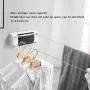 ZYH-Shelf Retractable Clothes Line, Wall Mounted Clothes Hanger Dryer Hanger Clothesline Indoor Drying Rack for Underwear Sock Sweaters,A