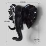 Creative Wall Decorations Animal Head Shaped Single Wall Hook / Hanger Resin Material for Hanging Clothes Coat Hats Keys Bags Purse Towels (Black Elephant) Creative Wall Decorations Animal Head Shaped Single Wall Hook / Hanger Resin Material for Hanging Clothes Coat Hats Keys Bags Purse Towels (Black Elephant)