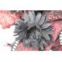 Halloween Bride and Groom Door Hanger, Skeleton Wedding Wreath, Red and Black Wedding Decor