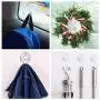 VISV Suction Cup Hooks, Removable Clear Heavy Duty Vacuum Suction Hooks with Cleaning Cloth Window Kitchen Bathroom Wall Hooks Hanger for Towel Loofah Sponge Cloth Key Christmas Wreath - 6 Packs VISV Suction Cup Hooks, Removable Clear Heavy Duty Vacuum Suction Hooks with Cleaning Cloth Window Kitchen Bathroom Wall Hooks Hanger for Towel Loofah Sponge Cloth Key Christmas Wreath - 6 Packs