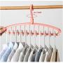 10PCS Space Saver Hangers Multifunctional Magic Clothes Hangers Closet Organizer Hook Rack Random Color