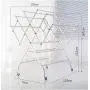 PLLP Drying Rack Hangers Airer Largescale Drying Rack Stainless Steel When Landing Folding Suntank Frame Large Balcony Mobile Villa Courtyard Hanger Space Saving Clothes Rack
