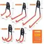 Upgraded Garage Hooks Heavy Duty 14 Pack Garage Organization & Storage System Hooks, Support Up to 87 lbs, Wall Mount Hooks for Organizing Power Tools, ladders, Bikes(Orange) Upgraded Garage Hooks Heavy Duty 14 Pack Garage Organization & Storage System Hooks, Support Up to 87 lbs, Wall Mount Hooks for Organizing Power Tools, ladders, Bikes(Orange)