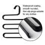 devesanter Pants Hanger Multi-Layer S-Style Jeans Trouser Hanger Closet Stainless Steel Rack Space Saver for Tie Scarf Jeans Clothes（4 Pack ）