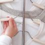 HJYPYJ Clothes Hangers Space Saving,Multi-Functional Non-Slip 5 Layer Wardrobe Shirt Hanger,Magic Hangers/Gray / 3 Pcs