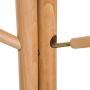 ZEMIN Floor Standing Coat Rack Clothes Hat Stand Hanger Hooks Wood Smooth Stoarge Japanese-Style, (Color : Ash)