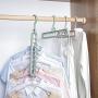 Magic Clothes Hanger,GTWCK 360 Degrees Rotating Multi-Function Nine Hole Hanger Plastic Non Slip Drying Rack for Home Bedroom (Nordic ash)