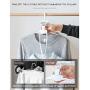 HomWe House Closet Clothes Hangers Space Saving Hangers Multi-Function Plastic Cascading Hanger 8 in 1 Set Magical Hanger in Chrome