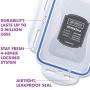 Lock & Lock HPL809BS Easy Essentials Storage Food Storage Container Set / Food Storage Bin Set - 14 Piece, Clear