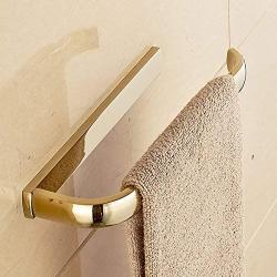 Leyde Solid Brass Towel Ring Lavatory Home Decor Clothes Hanger Towel Racks and Holders Space Saver,Gold Finish