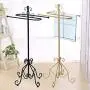 Free Standing Towel Rack for Bathroom, Metal Towel Holder Coat Rack for Living Room, Towel Bar Rack, Clothes Hanger and Accessories Stand, 33×33×98 cm,Gold