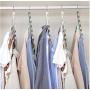 5pcs 6 Hole Shirts Clothes Hanger Holders Multifuction Save Space Non-Slip Clothing Organizer Practical Racks Hangers for Clothes