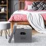 Beautiful File Organizer Boxes - Collapsible Linen Filing Boxes for Easy File Folder Storage - Organize Your Documents and Hanging Files in Style