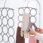 HJYPYJ Magic Hanger,Multifunction Magical Hangers,Home Tie Scarf Storage Hanger,Space-Saving Organizer Hangers, Reasonable Spacing/Gray / 5 pcs