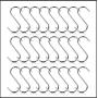 S Hooks Small, 24 Packs, Stainless Steel S Shaped Hooks for Hanging Pan/Pots/Clothes/Towels, S Shower Curtain Hooks for Hanging Plants Outdoors(Silver, 3.5''/9CM, Weight: 17g Each, Diameter: 4.2MM)