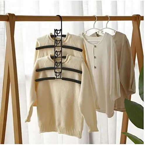 2pcs Random Color Anti Slip Wardrobe Organizer Trouser Multi Layers Coat Hanging Clothes Hangers Multifunctional Space Saving Storage Racks Hook 2pcs Random Color Anti Slip Wardrobe Organizer Trouser Multi Layers Coat Hanging Clothes Hangers Multifunctional Space Saving Storage Racks Hook