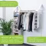 QuikCLOSET The Original Wardrobe Organizer, Collapsible Drying Rack, Mounted Clothes Holder