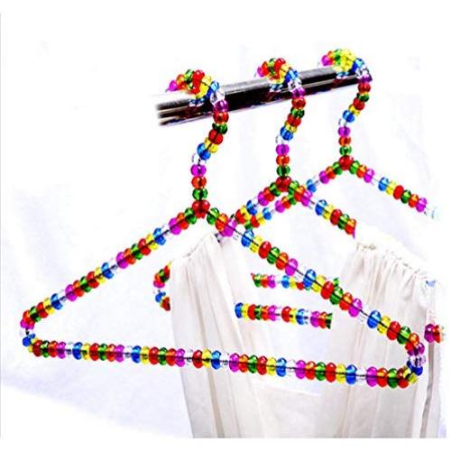 100pcs Child Plastic Pearl Hanger Cute 30cm Baby Clothes Hanger Drying Racks Clothes Rack Drying Hanger