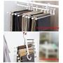 Na.c health 5-in-1 Multifunctional Multilayer Magic Fold Pants Trousers Clothes Hangers for Space Saving Storage Rack
