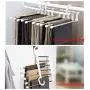 Na.c health 5-in-1 Multifunctional Multilayer Magic Fold Pants Trousers Clothes Hangers for Space Saving Storage Rack
