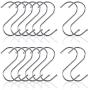 S Shaped Hooks, Metown, Heavy Duty Stainless Steel S Hooks, Hangers Hanging Hooks for Hanging Pots and Pans,Towels,Clothes,Plants in Home Kitchen Bathroom Bedroom Garden Work Shop (4.72in, 16)