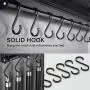 Gaosu S Hooks Black Aluminum S Shaped Hooks Heavy Duty Lightweight S Hanging Hangers Hooks for Pots, Pans,Plants, Cups, Bags,Clothes,Towels(Black) Gaosu S Hooks Black Aluminum S Shaped Hooks Heavy Duty Lightweight S Hanging Hangers Hooks for Pots, Pans,Plants, Cups, Bags,Clothes,Towels(Black)