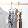 Rotatable 10-Claw Clothes Hanger Windproof Clothes Hanger Handbag Bag Holder Space Saving Clothes Hanger Organizer 10pcs Random Color