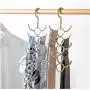 Rotatable 10-Claw Clothes Hanger Windproof Clothes Hanger Handbag Bag Holder Space Saving Clothes Hanger Organizer 10pcs Random Color