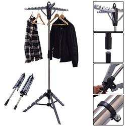 Clothes Hanger Drying Portable Multifunctional Retractable Laundry Racks Tripod Retractable For Easy Storage Designed For Maximum Stability Brand New