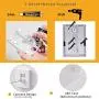 TeeGoo Retractable Clothesline 13.8 Feets Indoor Outdoor Clothing Rope Balcony Laundry Rack Clothes Hanger No Drilling/Wall Mounted Dryer Heavy Duty Stainless Steel Clothesline Rope(Gold)