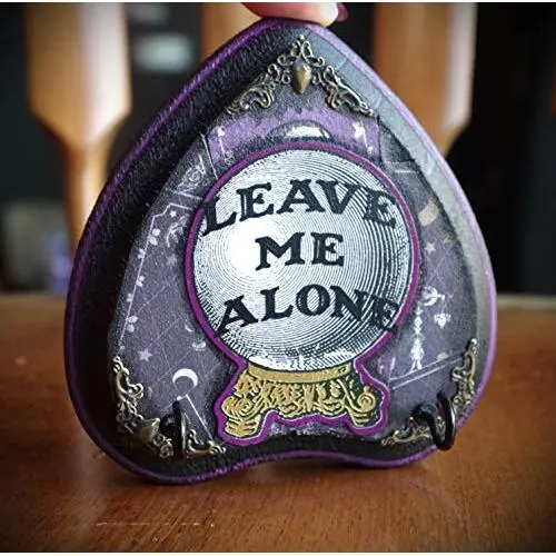 Mini Mystic Fortune Teller Crystal Ball"Leave Me Alone" Ouija Inspired Planchette Hand Made 2 Hook Jewelry Key Hanger Organizer Mini Mystic Fortune Teller Crystal Ball"Leave Me Alone" Ouija Inspired Planchette Hand Made 2 Hook Jewelry Key Hanger Organizer