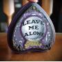 Mini Mystic Fortune Teller Crystal Ball&quotLeave Me Alone" Ouija Inspired Planchette Hand Made 2 Hook Jewelry Key Hanger Organizer