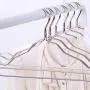 High-tech type 5/10PCS Aluminum Alloy Clothes Hanger Anti Skid Clothes Hanging Wardrobe Storage No Trace Clothes Drying Rack,4-5PCS