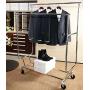 Only Garment Racks Commercial Grade Double Rail Rolling Clothing Rack, Heavy Duty - Designed with Solid &quotOne Piece" Top Rails and Base. Heavy Gauge Steel Construction, Rack Weighs 39 Lbs.