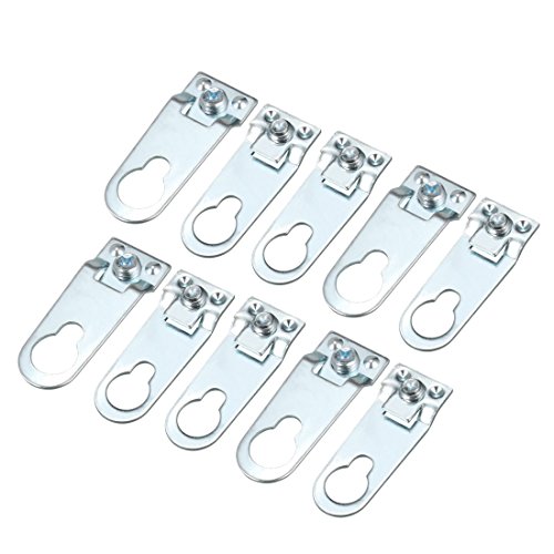 uxcell A16062900ux0478 40mm X 15mm Aluminum Alloy Photo Picture Frame Hanging Brackets Hooks Hangers