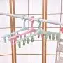NUMBER NICE Dream Multifunction Practical 8 Clips Plastic Laundry Socks Washing Clothes, Plastic Sock Hangers - Sock Hangers, Underwear Hangers, Plastic Socks, Plastic Spring Clips, Laundry Clip