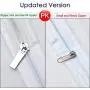 Garment Bag Clear Plastic Breathable Moth Proof Garment Bags Cover for Long Winter Coats Wedding Dress Suit Dance Clothes Closet Pack of 6 ( 24 X 55 )