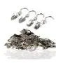 Kissmi 36 Pack Stainless Steel Curtain Clips,String Party Light Hanger,Outdoor Activity Wire Holder for Photos