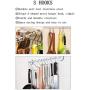 Emual 30 Pack S Hooks Heavy Duty S Shaped Hooks S Shape Hangers for Kitchen,Bathroom, Bedroom and Office
