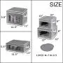 China Storage Boxes for Dinnerware,Tea Cups and Mugs with Lid and Handles, Primum Polyester fabric with Felt Plate Dividers,Set of 4 Grey China Storage Boxes for Dinnerware,Tea Cups and Mugs with Lid and Handles, Primum Polyester fabric with Felt Plate Dividers,Set of 4 Grey