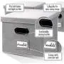 Beautiful File Boxes Organizer - Set of 2 Collapsible Linen File Organizers for Easy File Folder Storage - Store All Your Documents and File Folders in Style