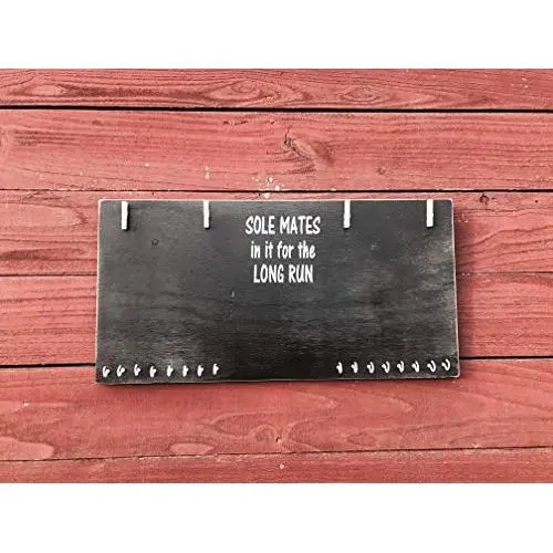 running medal display - medal hanger sign - running medal holder sign - medal and bib display - gift for marathon runner - gift for runner - gift for newlyweds