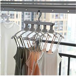 Clothes Hangers Multi-Function 5 Hook Coat Pants Drying Rack Plastic Storage Hanger Space Saving Organizer Hangers for Clothes