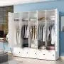 KOUSI Portable Wardrobe Closets 14"x18" Depth Cube Storage, Bedroom Armoire, Storage Organizer with Doors, 10 Cubes 5 Hangers KOUSI Portable Wardrobe Closets 14"x18" Depth Cube Storage, Bedroom Armoire, Storage Organizer with Doors, 10 Cubes 5 Hangers
