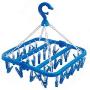 Foldable Clip and Drip Hanger - Hanging Drying Rack with 32 Clips