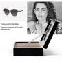 Oirlv Black Leather Women Men Sunglasses Organizer Eyewear Storage Boxes with Lid and Lock Oirlv Black Leather Women Men Sunglasses Organizer Eyewear Storage Boxes with Lid and Lock