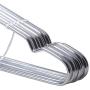 IdealDecor Set of 10 Stainless Steel Strong Metal Wire Hangers Clothes Hangers Everyday Hangers 16.5 inch Skid Hanger Organizer