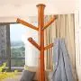 Xinxin Xin Coat Racks Clothes Stand Hangers Solid Wood Floorstanding Can Rotate Stable and Durable,Clothes Tree