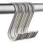 Spofit 15 Pack S Hooks Stainless Steel Hanger Hooks (M)